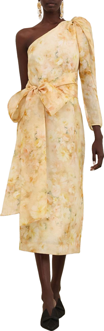 zimmermann harmony silk peony asymmetrical dress Buy Floral Asymmetric Organza - Yellow At 70% Off Satin Prom Dresses How to do bust Size:7 kids