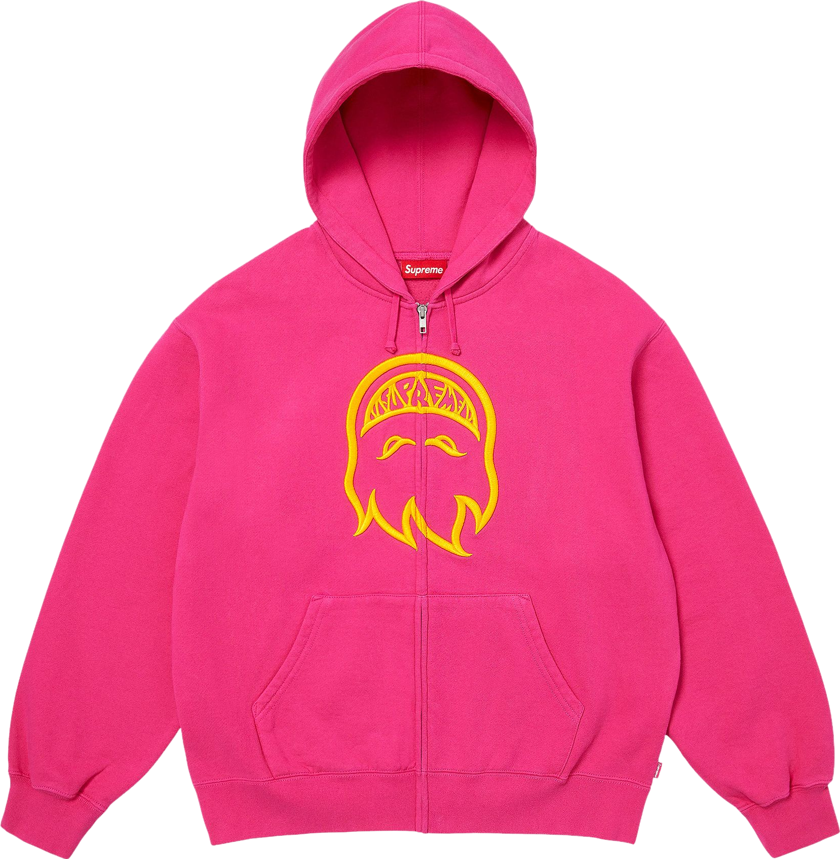 Supreme Paris Is Burning Zip Up Hooded Sweatshirt - Black