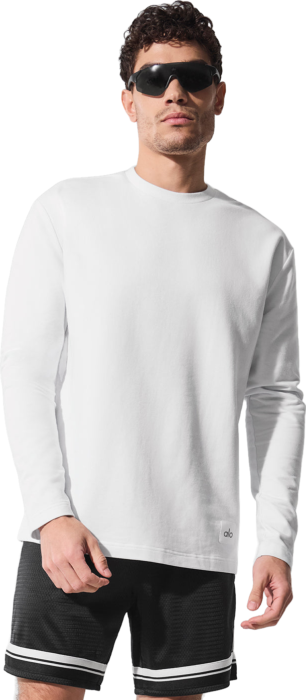 Alo Yoga Double Take Long Sleeve 1/4 Zip Top - Black | Editorialist
