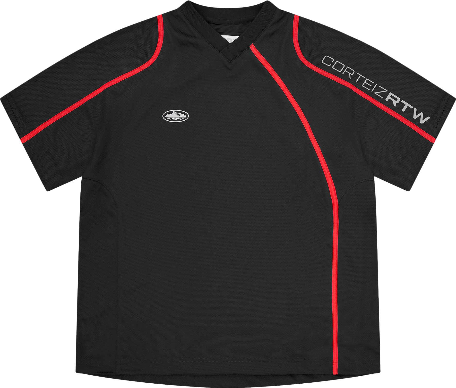 Corteiz Flames Football Jersey - White | Editorialist