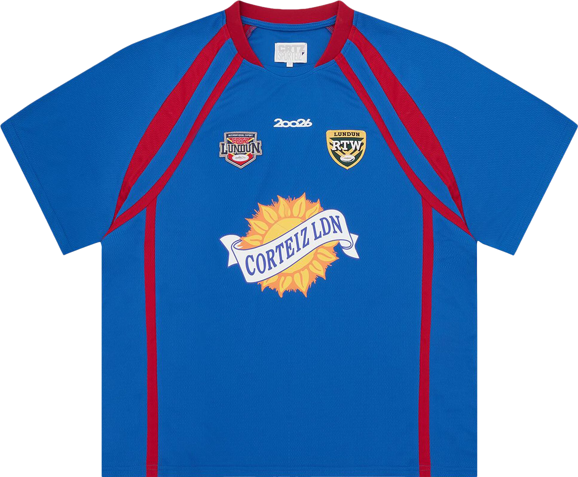 Corteiz Flames Football Jersey - White | Editorialist