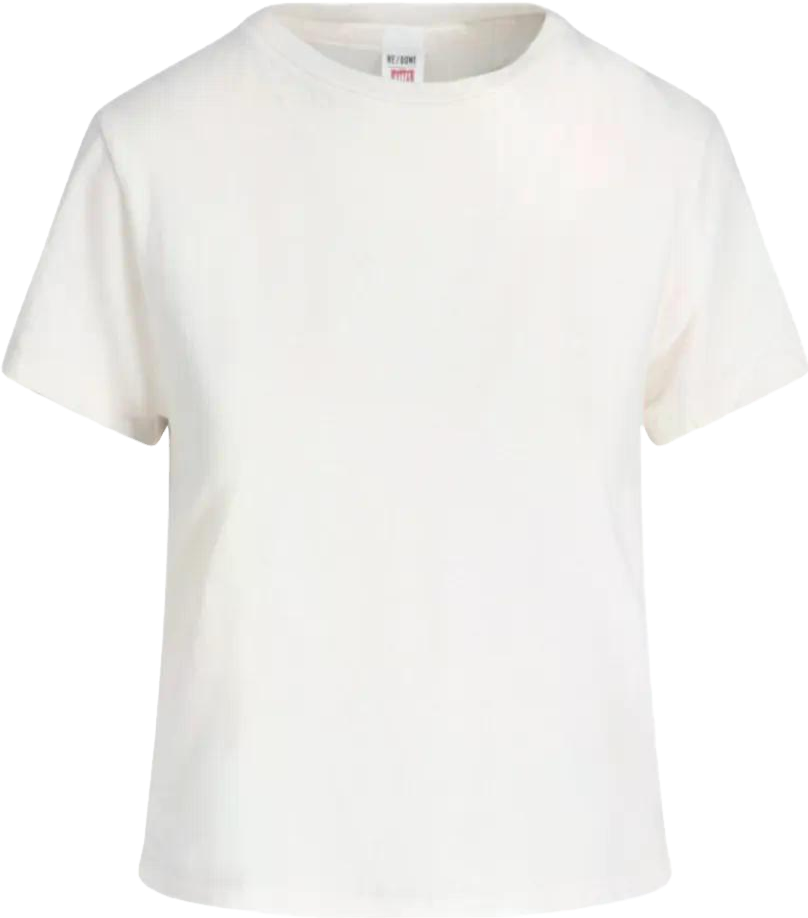 Re/Done X Hanes The Classic Tee - Vintage White | Editorialist