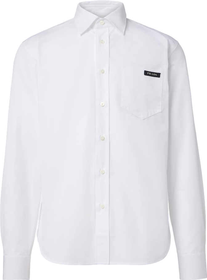 Prada Short-sleeve Nappa Leather Shirt - Colonial Beige | Editorialist