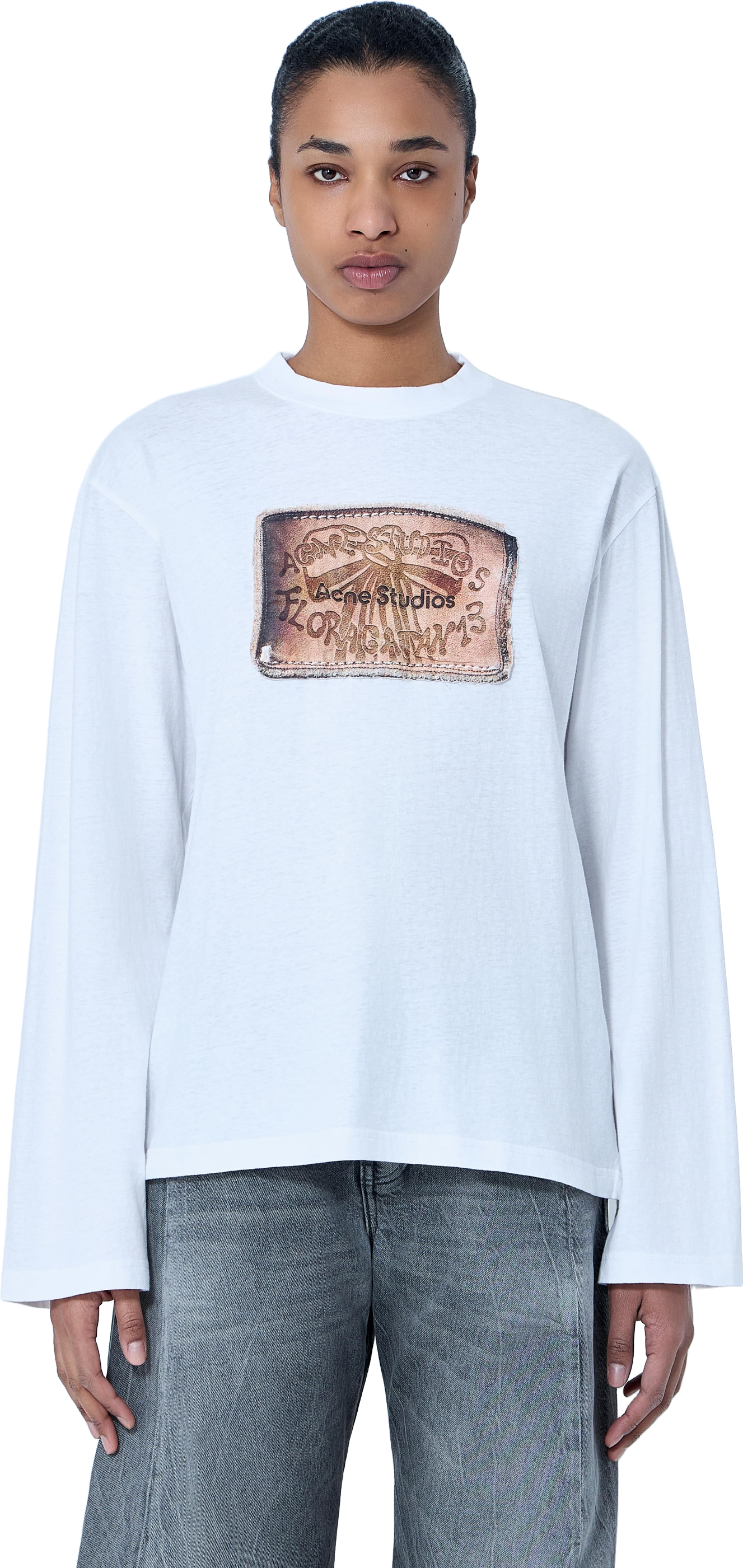Acne Studios Heart-print T-shirt - White | Editorialist