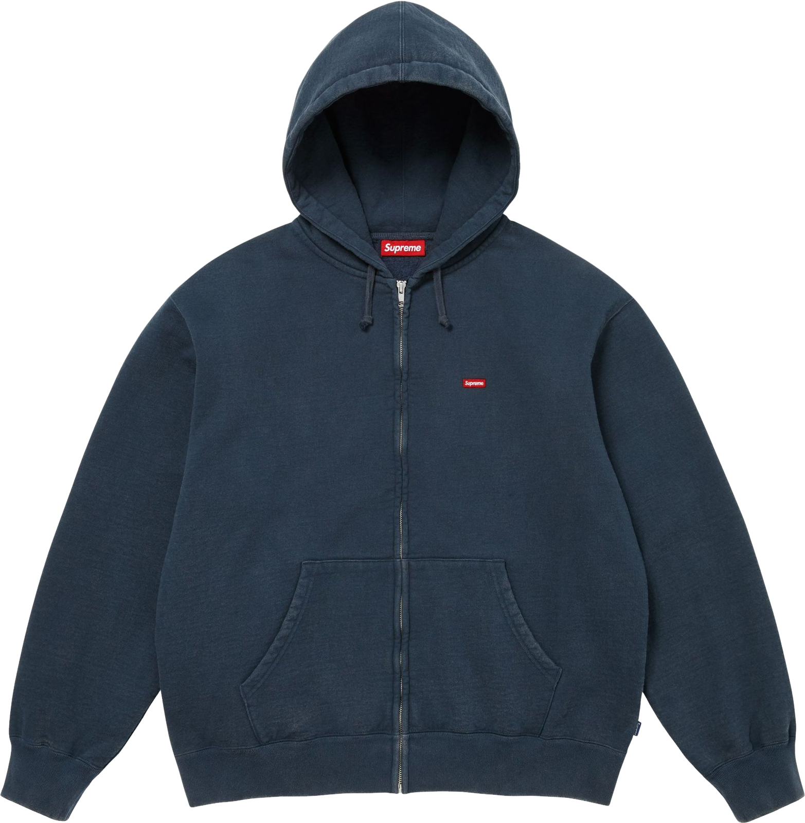 Supreme Small Box Zip Up Hooded Sweatshirt 'Flowers - Grey