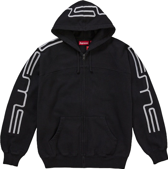 Supreme Falcon Raglan Zip Up Hooded Sweatshirt - Cream | Editorialist