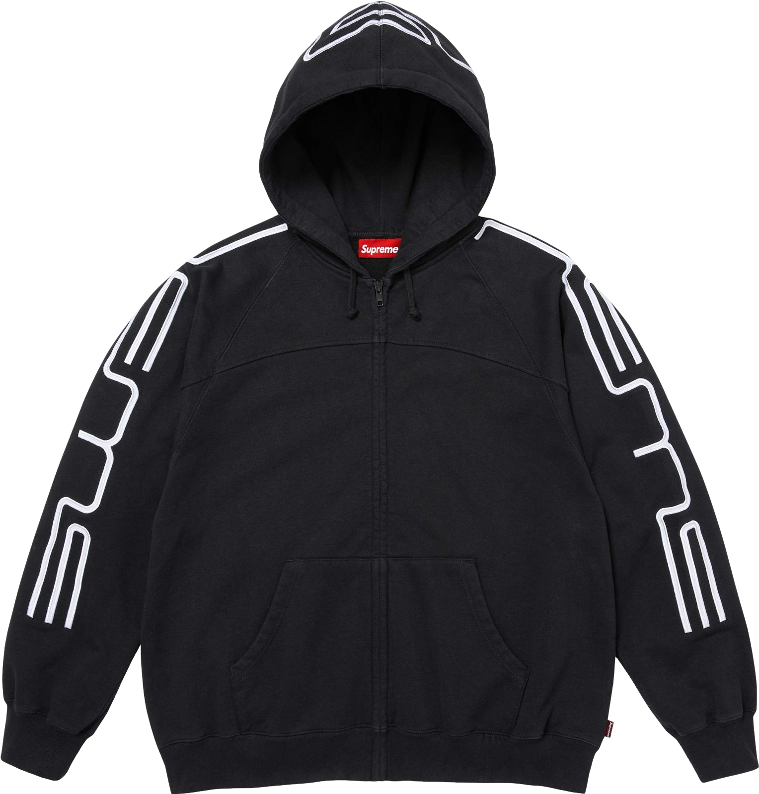 Supreme X Salem Zip Up Hooded Sweatshirt - Blue | Editorialist