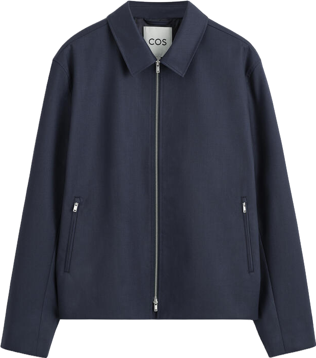 Cos Padded Cotton Flight Jacket In Black - 60% Off | Editorialist
