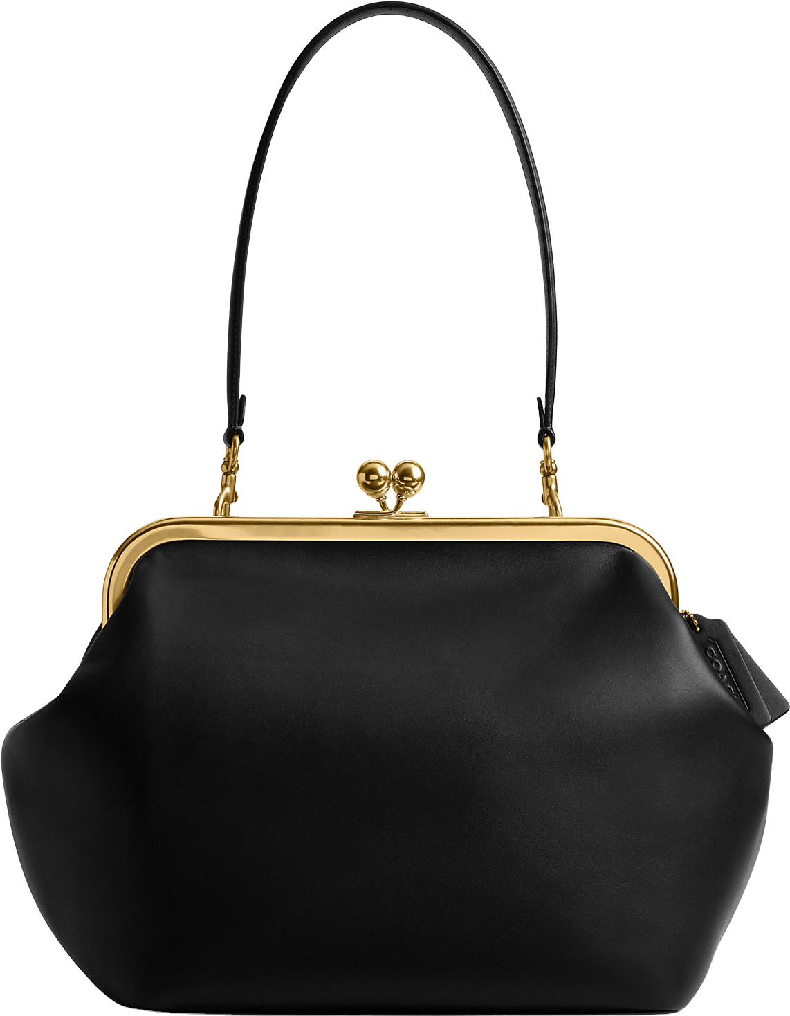 Coach Kisslock Frame Bag 27 - Brass/Black | Editorialist