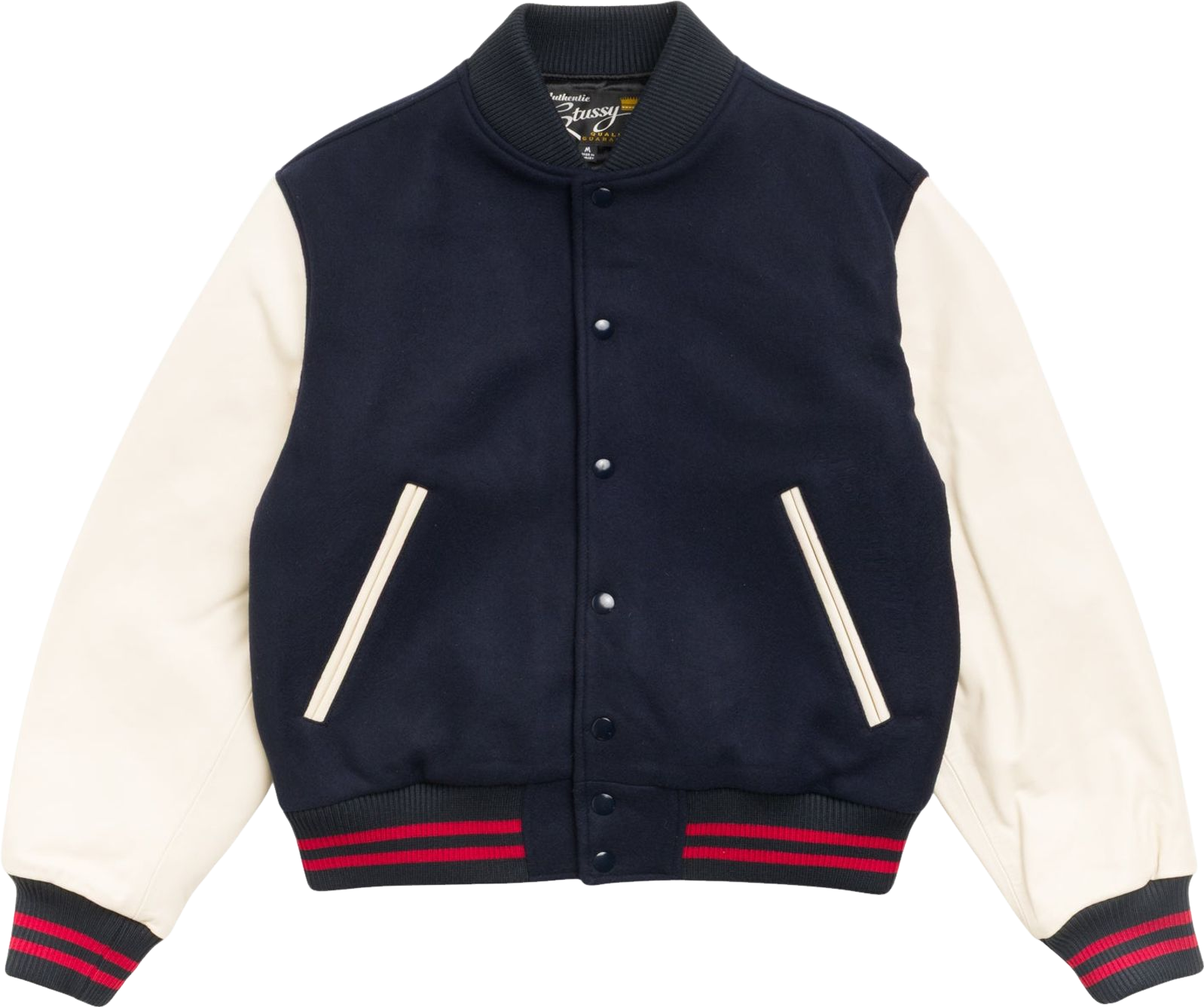 StüSsy Ss-Link Varsity Jacket - Black | Editorialist