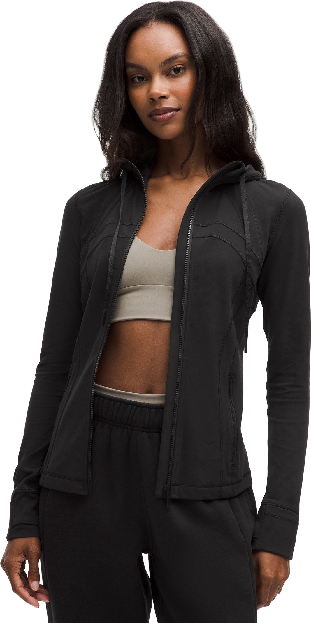 Lululemon Define Cropped Hooded Jacket - Black | Editorialist
