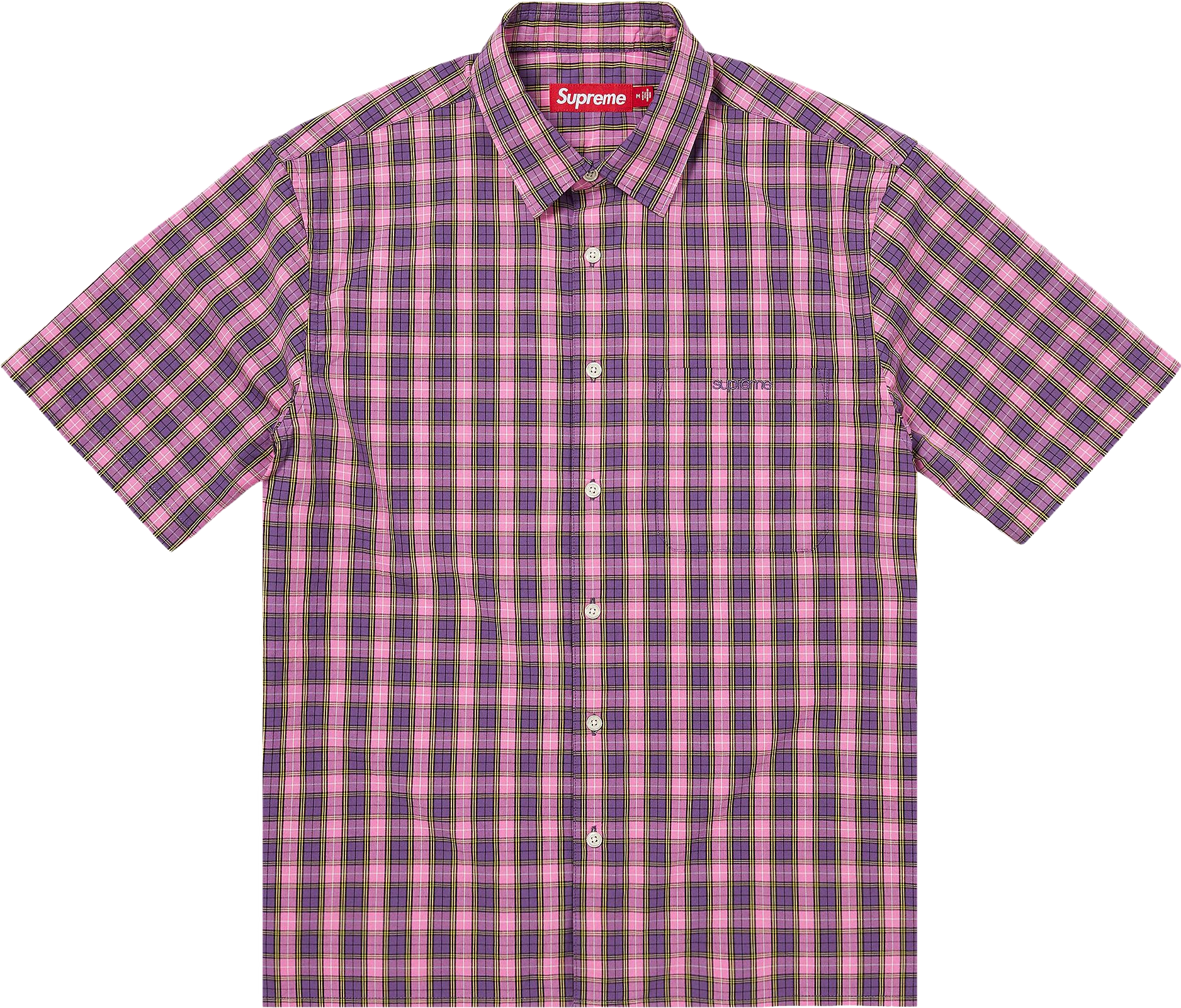 Supreme Mini Plaid Shirt - Pink | Editorialist
