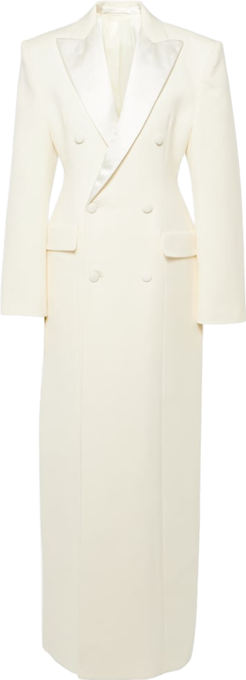 Buy Wardrobe.NYC Double-breasted Wool Coat - White At 40% Off