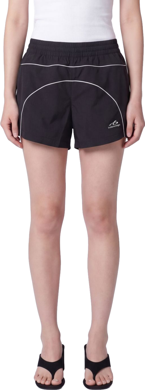 Balenciaga Soccer Baggy Shorts - Black | Editorialist