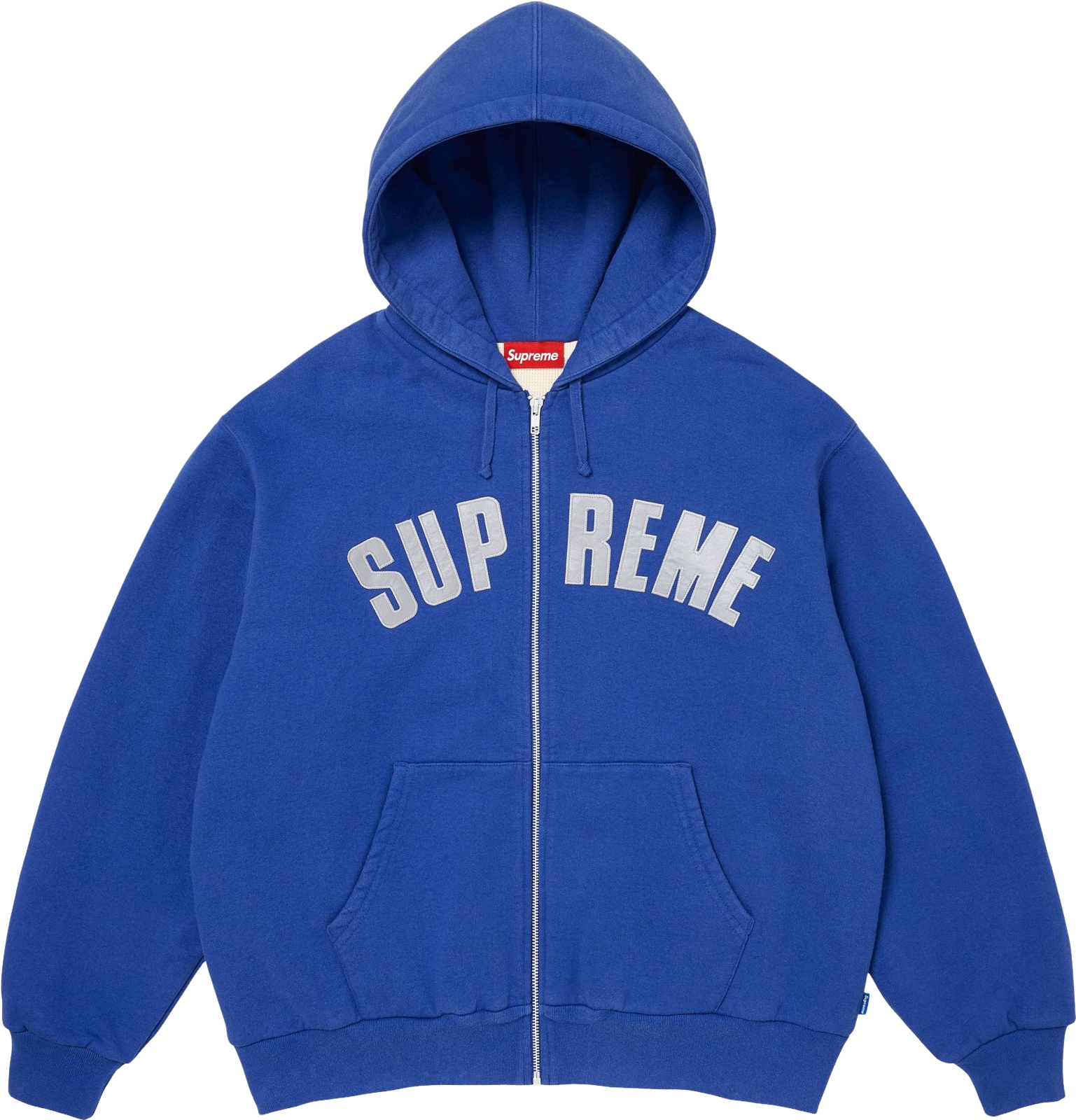 Supreme Hooded Zip-Up Thermal - Grey | Editorialist