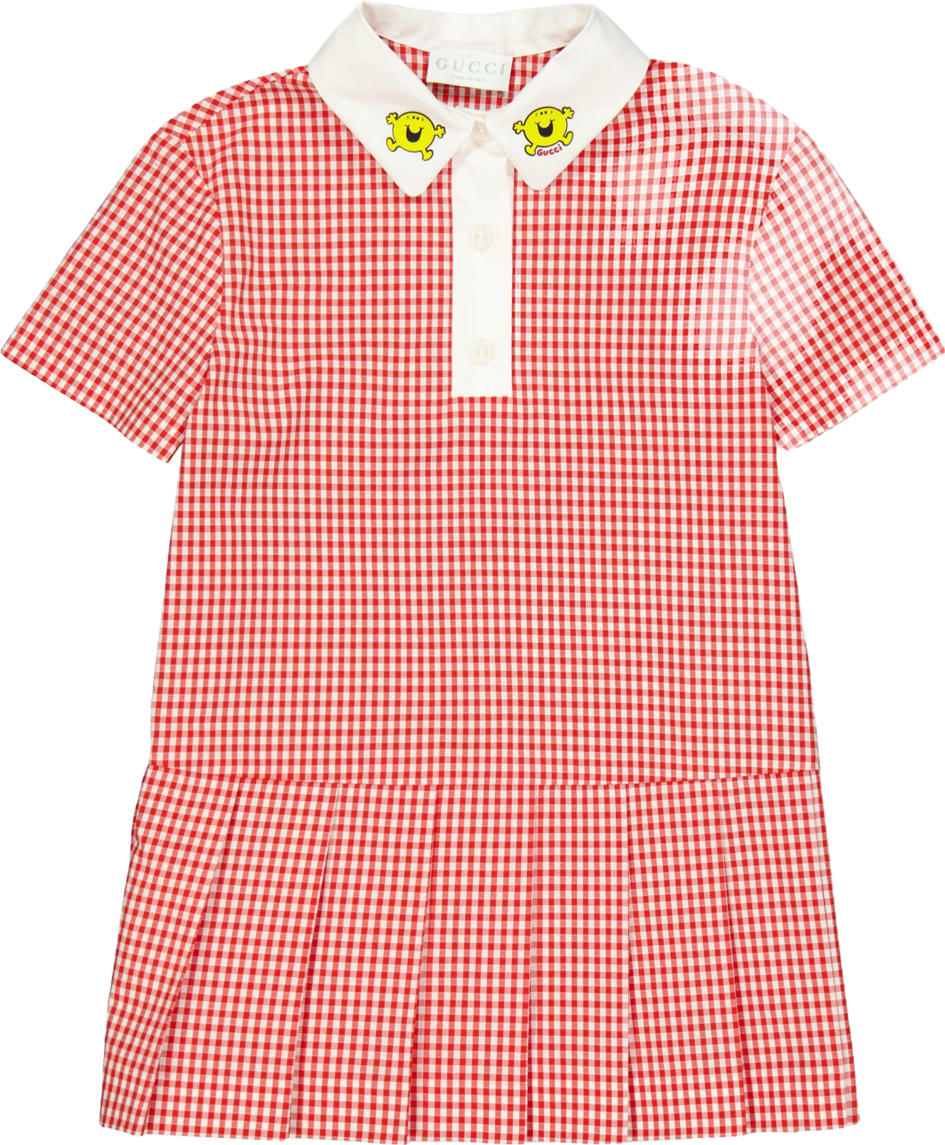 Alexander Wang Towel Gingham Polo Dress With Crystal Broach