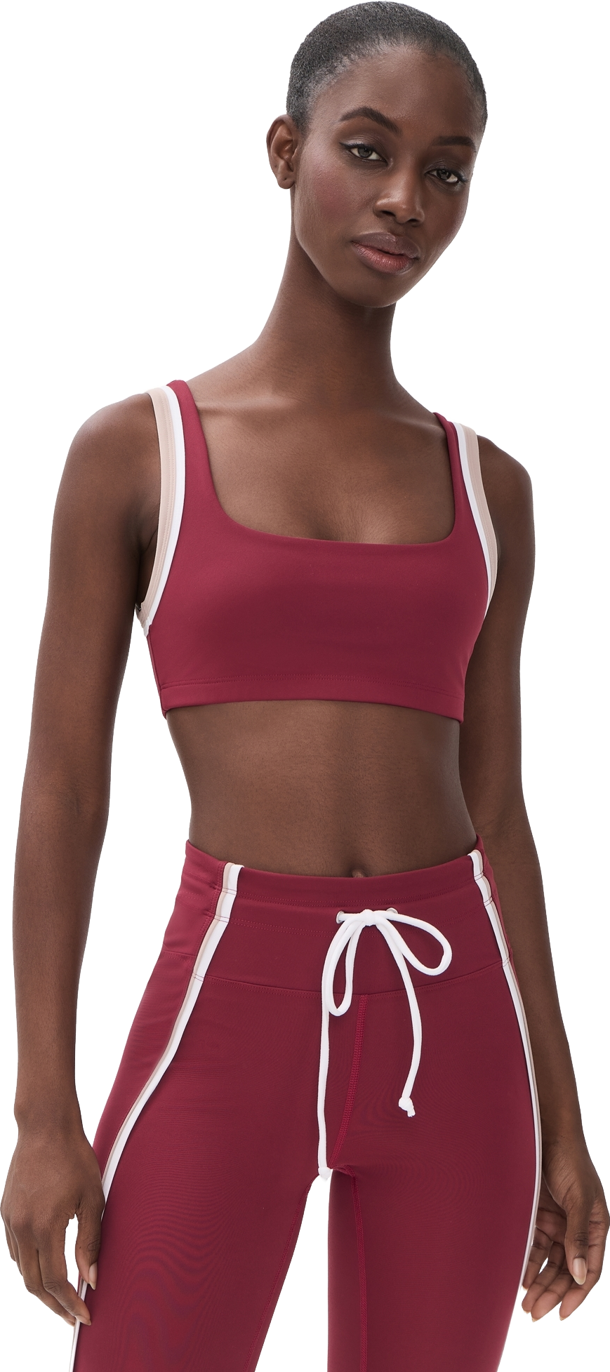 Alo Yoga Airbrush Double Up Bra - Black/white | Editorialist