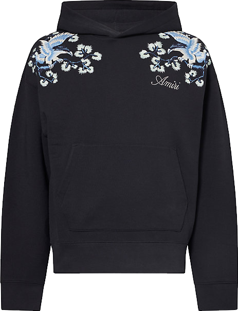 Amiri Crystal Splash Logo Sweatshirt - Black/blue | Editorialist