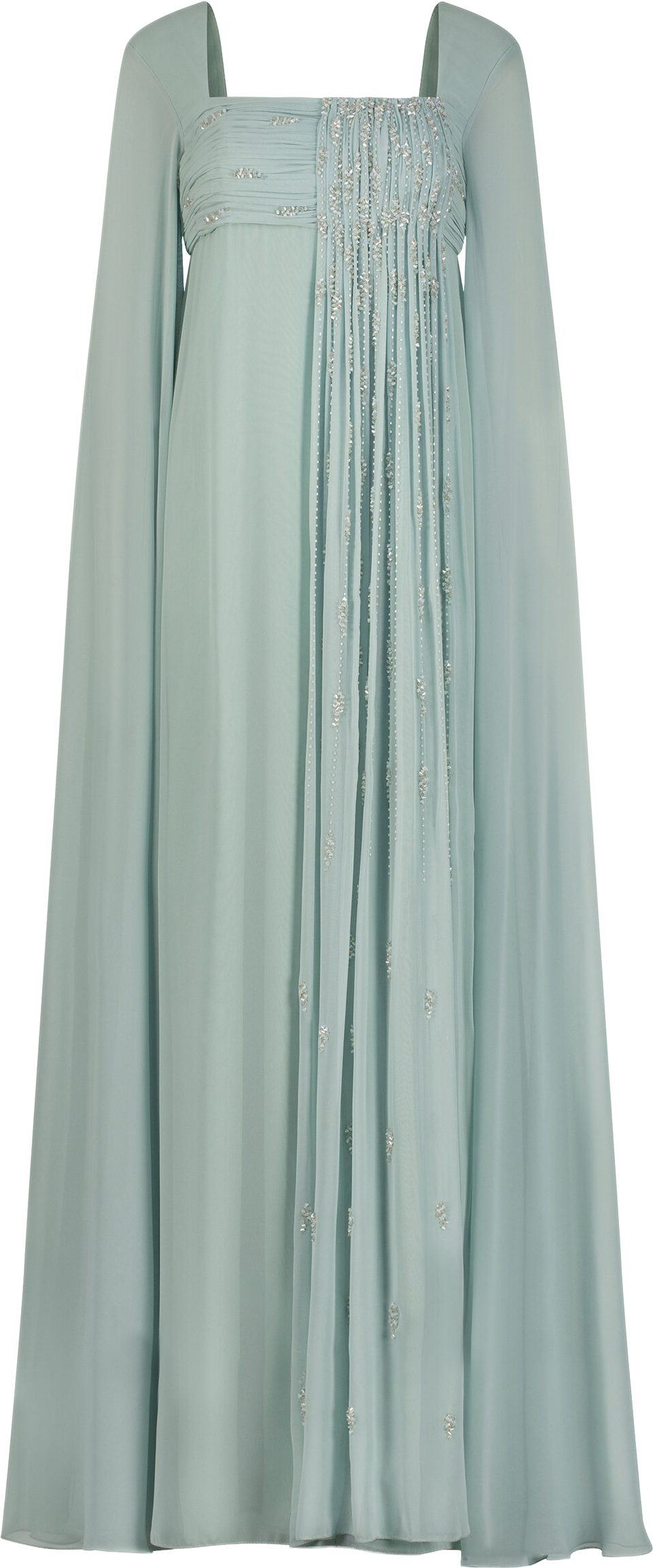 Buy FRANCESCA MIRANDA Ades Silk-chiffon Dress - Green At 70% Off