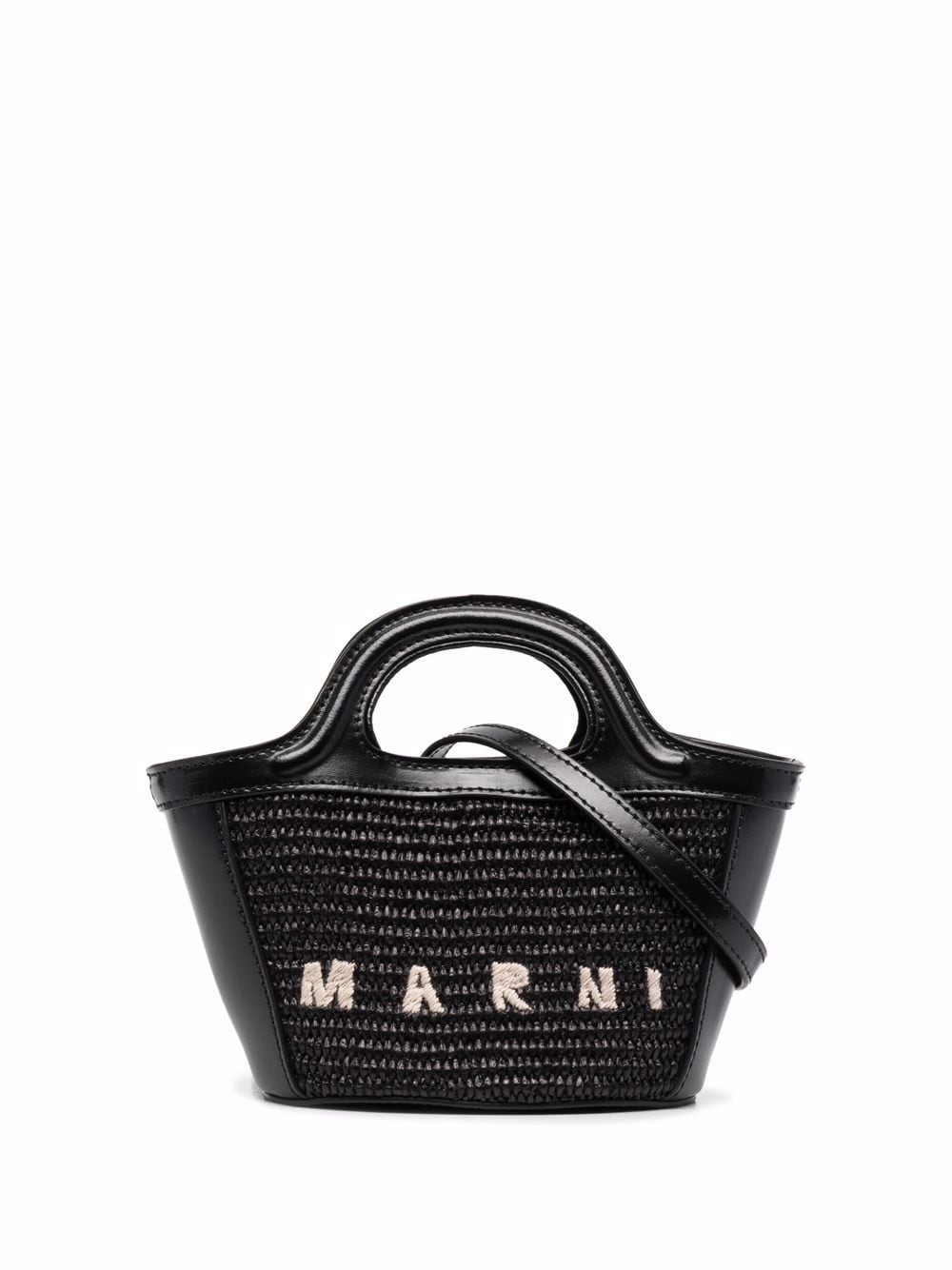 Marni Tropicalia Micro Tote - Black - 30% Off | Editorialist