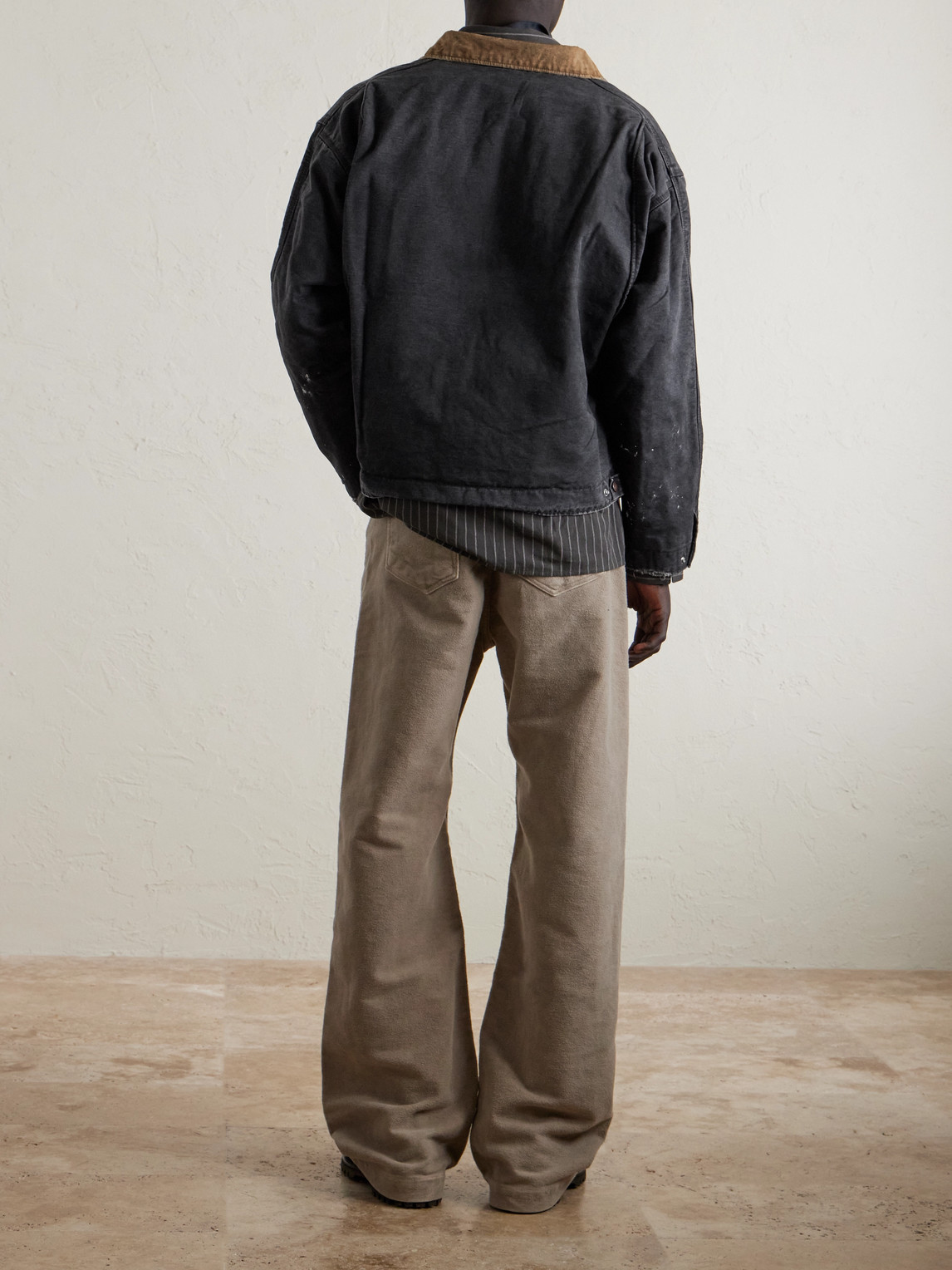 Saint Mxxxxxx Babylon Detroit Logo-Embroidered Jacket In Black