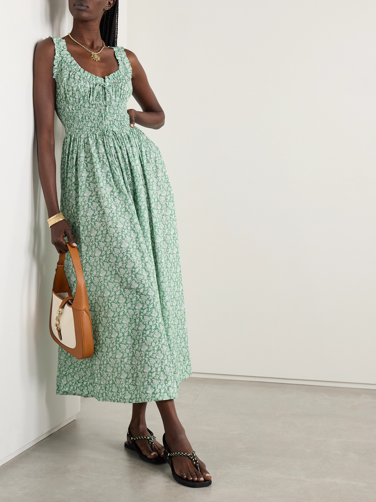 knee length dresses for ladies Emmaretta Gingham Midi Dress – Petite Chérie