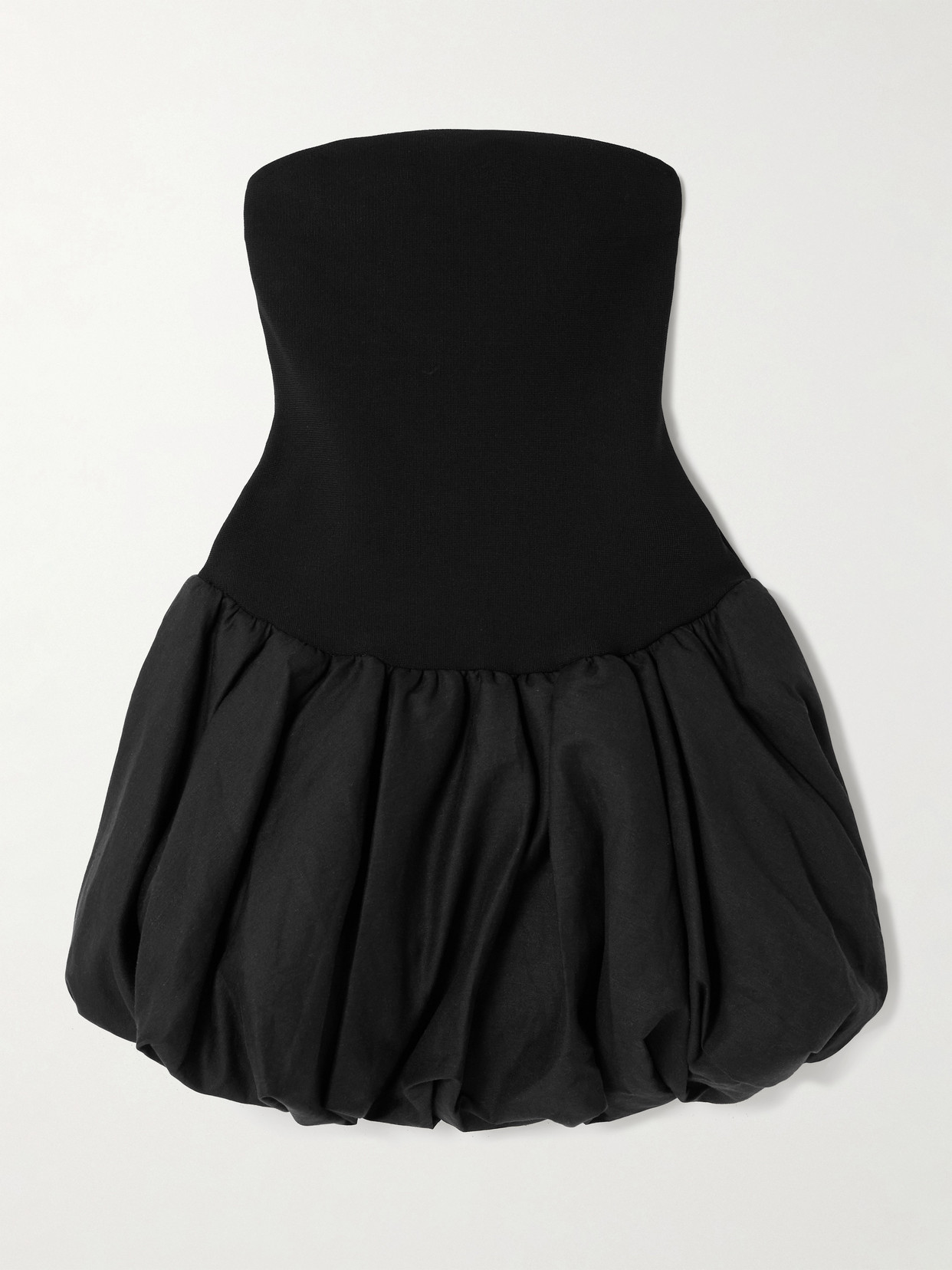 Simkhai Pollie Strapless Stretch Mini Dress - Black