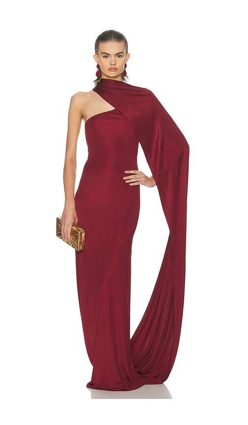 helsa red mini dress Helsa The Parasol Dress by Helsa