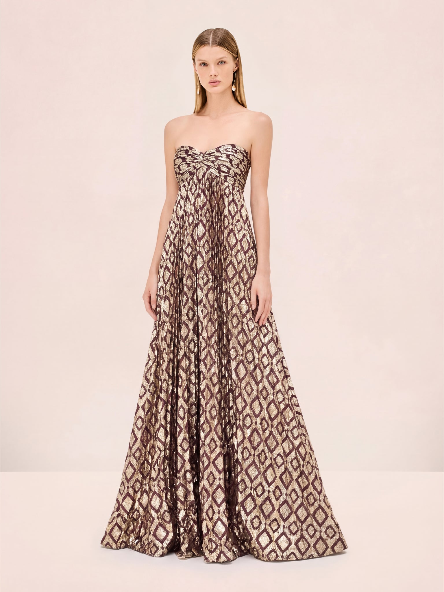 Alexis Soleil Strapless Dress - Gold / Yellow | Editorialist Alexis Soleil Strapless Dress - Gold / Yellow | Editorialist